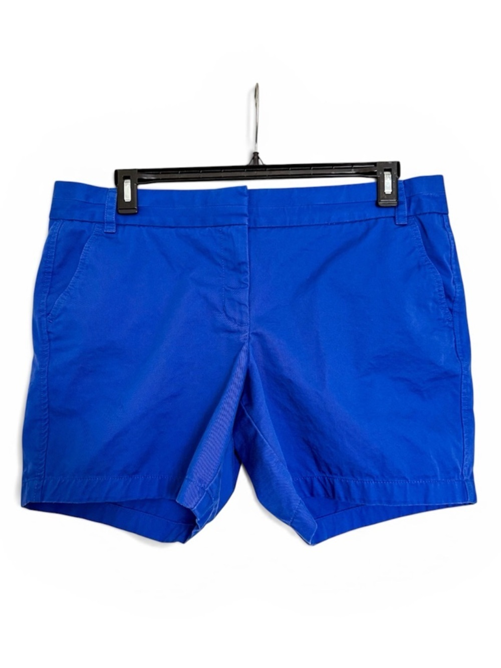 J. Crew Cobalt Blue Cotton Chino Broken-In Shorts